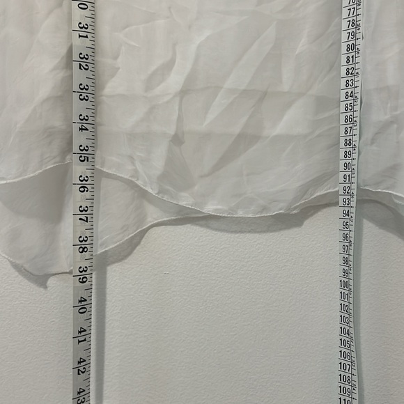 White MYKONOS By Celebrity White Translucent Dress Cover Up *One Size* - Picture 8 of 8